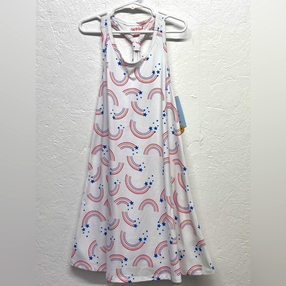 Cat & Jack Girls Sundress Rainbows & Stars - M ( 7/8)